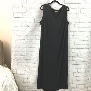 Apostrophe Woman Midi Tank Dress black 2X plus